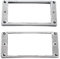 Spactz 2Pcs Humbucker Tonabnehmer Ring Metall Gebogener Boden Rahmen für LP Gitarren Teile