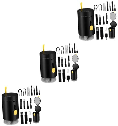 Hemobllo 3sätze Reinigungsset Für Elektronische Geräte Teiliges Mit Tastatur Und Kamerareinigungsbürste Mikrofasertuch Und Mehr Für Laptop Pc Und Kopfhörer Ohne Reinigungsmittel