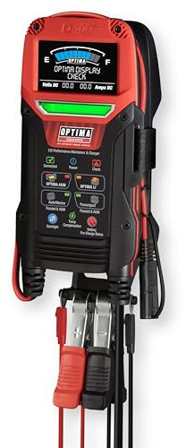 OPTIMA Batteries Digital 400+ 12 Volt Battery Maintainer and Charger for AGM, Lithium, Automotive, Marine and Powersport Batteries