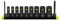 GRIPEDGE Tools | 9-PC - 1/4'' Drive Metric RPT Socket Extractor Set | Sizes 4 – 12 MM | Removes Broken Studs, Stripped Bolts and Lug Nuts | Includes Premium Aluminum Socket Rail|