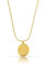 Made by Nami Halskette Damen Gold mit Rundem Coin Kettenanhänger Gold Wasserfester Schmuck Geschenk für Sie