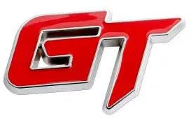 DLXYZML Auto 3D Metallo Adesivo per Volkswagen Golf R,Lega di Alluminio Auto Emblema Adesivi Lettere Adesivi Adesivi Numeri DIY Logo Decorazione Auto Esterno,Red