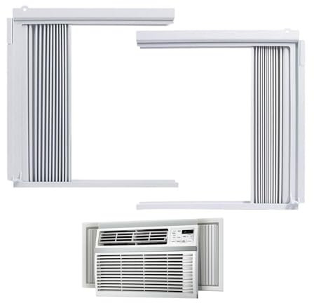 Panneaux latéraux pour climatiseur de fenêtre - Joint de fenêtre - Joint de fenêtre pour climatiseur de fenêtre, panneau latéral AC avec cadre pour l'hiver et l'été