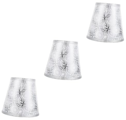 Amosfun 3 Stk Clipbirnen-lampenschirm Glühbirnenabdeckung Lichtabdeckungen Für Beleuchtungskörper Lichtschatten Schreibtischlampenschirm Kerzen Wandleuchten Leuchten Decke Leuchter Stoff