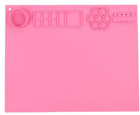 Viwanda Zappelbabbel Silikon Malmatte Pink - Malen für unterwegs oder daheim DIY - BPA frei geeignet - Silikonmatte