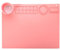 Viwanda Zappelbabbel Silikon Malmatte Pink - Malen für unterwegs oder daheim DIY - BPA frei geeignet - Silikonmatte