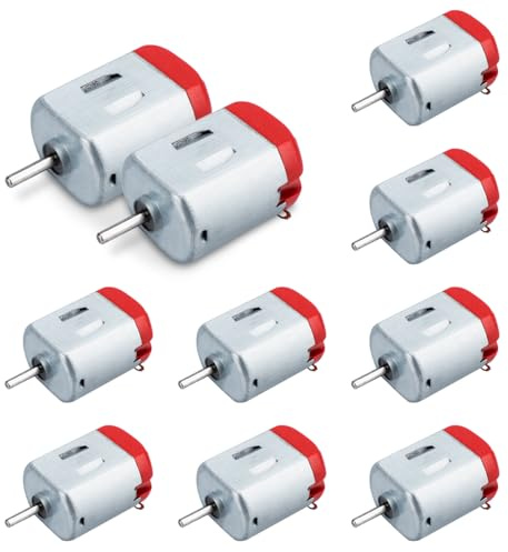 Innfeeltech 10 Stück Mikro-Gleichstrommotor kleiner Gleichstrommotor Mricor 130 DC 3V-5V 23000RPM für DIY Spielzeug und wissenschaftliche Experimente