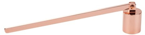 Flylin Edelstahl Kerzenlöscher, Kerzen Löscher Ohne Qualm mit langem Griff, Dochtlöscher für die meisten Kerzen Weihnachten Geschenke Dekoration (Roségold)