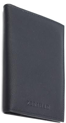 Zerimar Reisepasshülle Filz | Pass Tasche | Passport Holder | Reisepass hulle | Passport Cover | Hülle reisepass Leder | 14,5x10 cms Farbe Marineblau