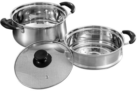 Ciieeo Cacerola Para Leche De Acero Inoxidable Cesta De Vapor Para Olla De Sopa Vaporera De Acero Inoxidable Para Cocinar Al Vapor Alimentos La Cocina