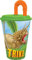ALMACENESADAN, 0000 Gobelet canne réutilisable, capacité 430 ml, idéal pour toute occasion, licence (Dinosaure)