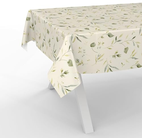 Wachstuchtischdecke Wachstischdecke Wachstuch Tischdecke abwaschbar Gartentischdecke Wasserabweisend 90x130cm Schnittkante Canada Floral