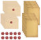 Letter Writing Set Vintage Letter Writing Paper and Envelopes Vintage Writing Set with 16 Letter Paper 10 Vintage Envelopes 10 Sealing Wax Stickers for Invitation Letter Thank You Letter Memorial Gift