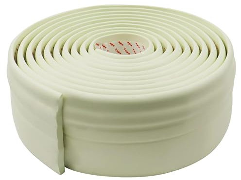 SDLDEER Sockelleiste Selbstklebend, 10cm x 5m Weichsockelleiste Selbstklebend Flexible Fussleisten Leisten Selbstklebend, DIY Sockelleisten für Küche, Badezimmer, Wand, Boden