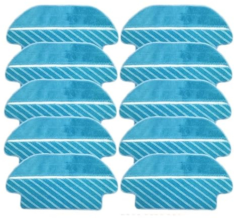 FTGADRYF Cepillo Principal, Cepillo Lateral, Pieza de Filtro HEPA. Compatible con Cecotec Conga 3290 3390 3490 3590 3690 3790 3890 Ultra.(10pcs Mop Clothsh)