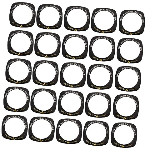 EXQUIMEUBLE 50pcs Professional Wax Melting Machine Accessory Fouling Ring Wax Heater Paper Mat for Tress Wellness