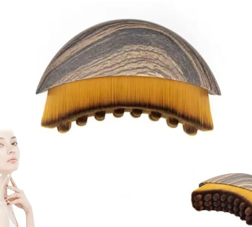 Lymphatische Kontur Gesichtsbürste, 8x6cm, Augen und Halspflegebürste, Lymphatische Kontur-Gesichtsbürste, Ergonomisch, Zur Konturierung von Gesicht, Kinn und Kieferpartie