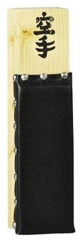 Ju-Sports Makiwara Kunstleder Schlagpolster Kampfsport 1 STK I Traditionelles Trainingsgerät im Budosport I Aus Holz I Für die Wand I 29 x 7cm