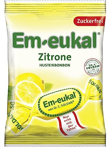 Em-eukal Bonbon ohne Zucker, Zitrone, 75g