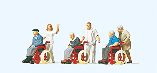 Preiser 10479 H0 Passanten, Rollstühle