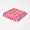 Homescapes dekoratives Sitzkissen Stuhlkissen Sitzerhöhung Stuhlauflage Stripes, rot, 40 x 40 cm, 100% Reine Baumwolle mit Polyester Füllung