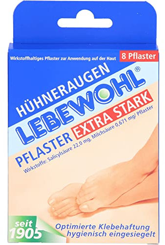 LEBEWOHL Hühneraugen Pflaster extra stark einges. 8 St