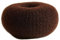 WIG ME UP - RH-046-15x7-brown XL Duttkissen für Haardutt Dutt Kissen Ring Haarrose Volumen Haarstyling braun sehr groß breit 15 x 7 cm