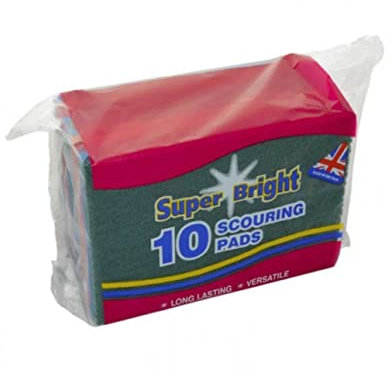 Super Bright 950536 Scouring Pads, Pack of 10