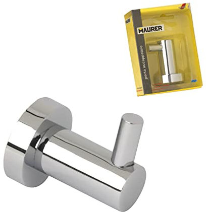 Maurer 94299 Garderobenhaken Kleiderhaken Bad verchromt mod. Aqua