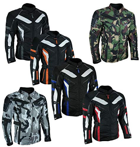 HEYBERRY Touren Motorrad Jacke Motorradjacke Textil schwarz grau Gr.XXL
