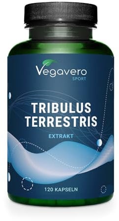 Tribulus Terrestris PURO | 10.800 mg | 90% Saponinas | Masa Muscular | Potenciador + Energizante | Testado en Laboratorio | Sin Aditivos & Vegano | 120 Capsulas | Vegavero®