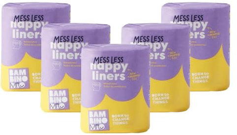 Bambino Mio, Supersoft Windelvlies, biologisch abbaubar, 100 Stück ( 5er Pack)