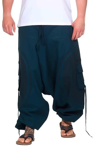 Kunst und Magie Trendige Haremshose Bunte Muster Goa Hippie Hose