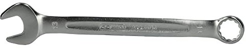 KS TOOLS - 922.0013 - Clé mixte Ultimate - clé plate 13 mm - Finition satinée - clé plate à cliquet en chrome vanadium - Angle de fourche et œil incliné à 15°