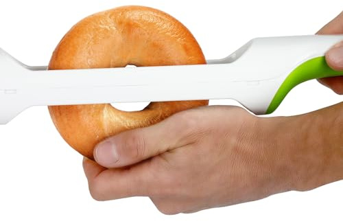 Urban Trend Hometown Bagel Knife, Serrated Bread Slicer, Stainless Steel
