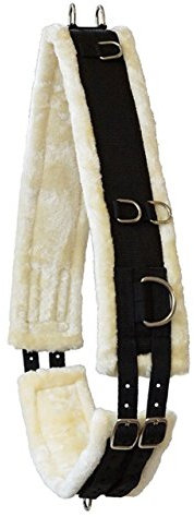 German Riding Longiergurt Gorgeous unterlegt mit weichem Teddyfleece (Pony)