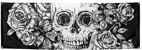 Boland 97071 - Banner Day of The Dead, Größe 74 x 220 cm, Mehrfarbig, Dekoration, Girlande, Halloween, Gruselparty, Mottoparty