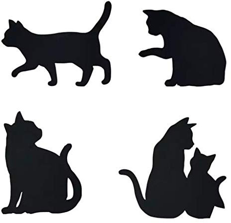 ECMQS 4 Stück Katze Stanzmaschine Stanzschablone Prägeschablonen Stanzformen Schablonen Für Scrapbooking, Herstellung Von Karten, Albumdekoration, Bilderrahmen