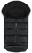 ABC Design Winterfußsack - gepolsterter Fußsack für kühlere Temperaturen - variable Anpassung an den Gurt des Kinderwagens (black)