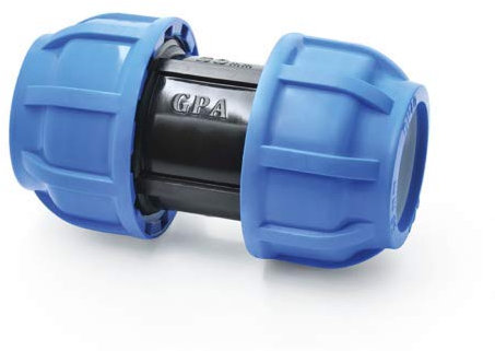 PP-Fitting Verschraubung für PE-Rohr Klemmverbinder Trinkwasser Winkel (Kupplung, 32)