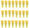 Ruidee 30 Set Connessioni Rapide Tipo T Connettori Piatti T-Tap Connettore Terminale Morsetti per Cavi Elettrici Isolati Terminali per Cavi Elettrici Autospelanti T-Tap Rapido Giuntura (TXJ/Yellow)
