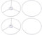 sourcing map 2 Satz Lampenschirm Ring, 150 mm Durchm. Lampenschirm Halterahmen zum Verbinden von Lampen Harfe, Gebackene Beschichtungseisen