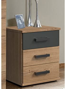 möbelando Nachtkommode Nachttisch Bettkommode Nachttischschrank Nako Kommode Cheston I