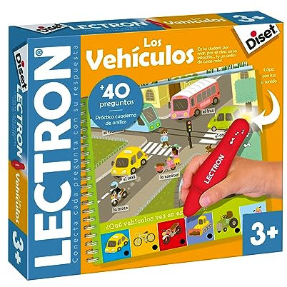 Diset Lectron Los Vehículos - Juegos educativos para niños - A Partir de 3 años - Español, Varios, 24x21,5x4