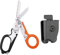 Elegital Notfallschere, Edelstahl, faltbare Schere, Zange, Outdoor-Camping, Rettungsschere, Werkzeuge, schwarz orange + Scheide
