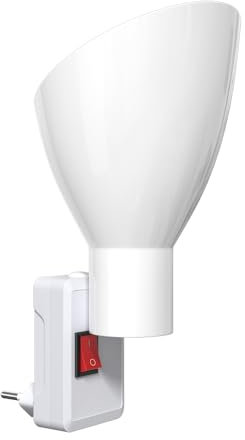 DoRight Lampe de Lavage Murale Spotlight GU10 Douille Blanche Avec Interrupteur GU10 LED Light MAX 10W AC220-240V Pour Cuisine, Salle de Bains, Chambre à Coucher, Salon (Sans Ampoule)