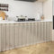 LIVEINU Schrankvorhänge für Küche, Kleiderschrank, Badezimmer, Privatsphäre Gardine, Staubdichter Vorhang für Regale, hängende Tür, Japanische Noren Selbstklebend, Beigegrau, 120x100cm