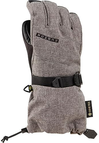 Burton Gore-TEX Snowboard- und Ski-Handschuhe für Kinder, wasserdicht, Grau meliert, Größe XS