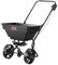 VEVOR Spandiconcime Portata Max. 11 kg Carrello Rimozione della Neve con Ruote Diametro 203 mm, Spanditore Tramoggia da 15 L Seminatrice da Prato in Acciaio per Terreni Prato Agricoli Giardino, Nero