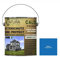 Contura Wetterschutzfarbe 1 Liter Holz Dauerschutzfarbe Deckend Buntlack Holzfarbe Holzlasur Seidenmatt (Mittelblau - RAL 5012 Analog)